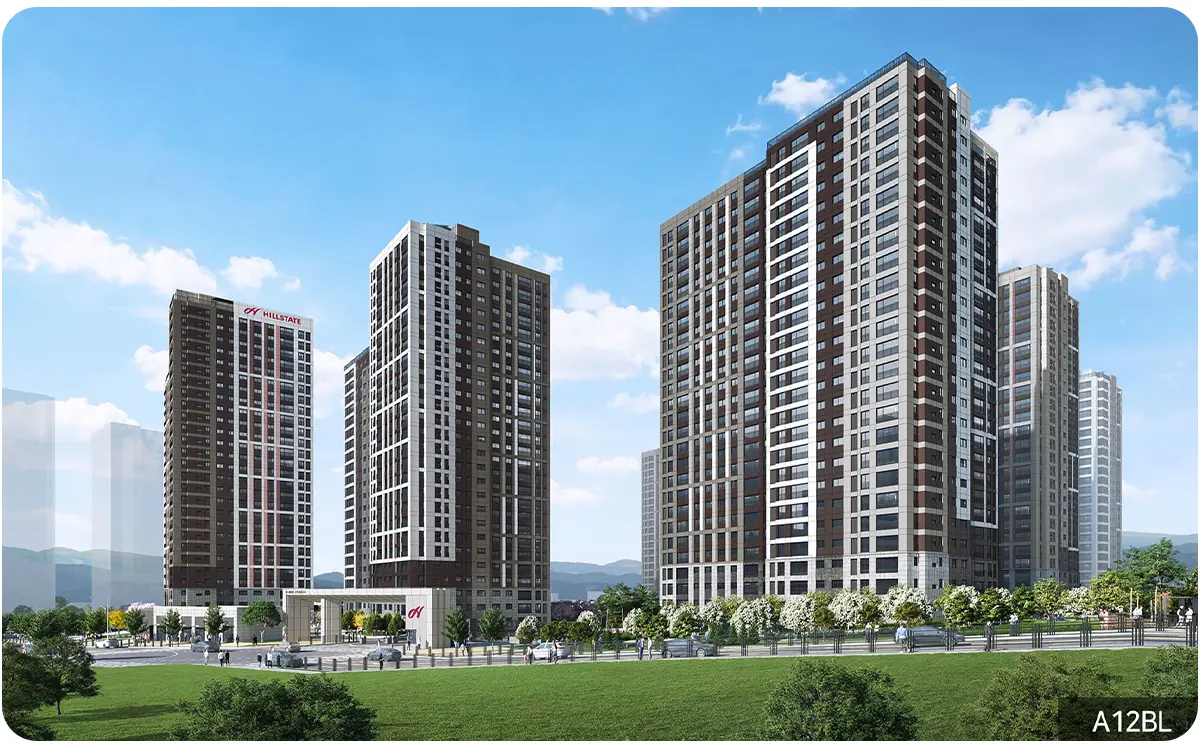 힐스테이트 고덕 엘리스트 A65BL 아파트 조감도