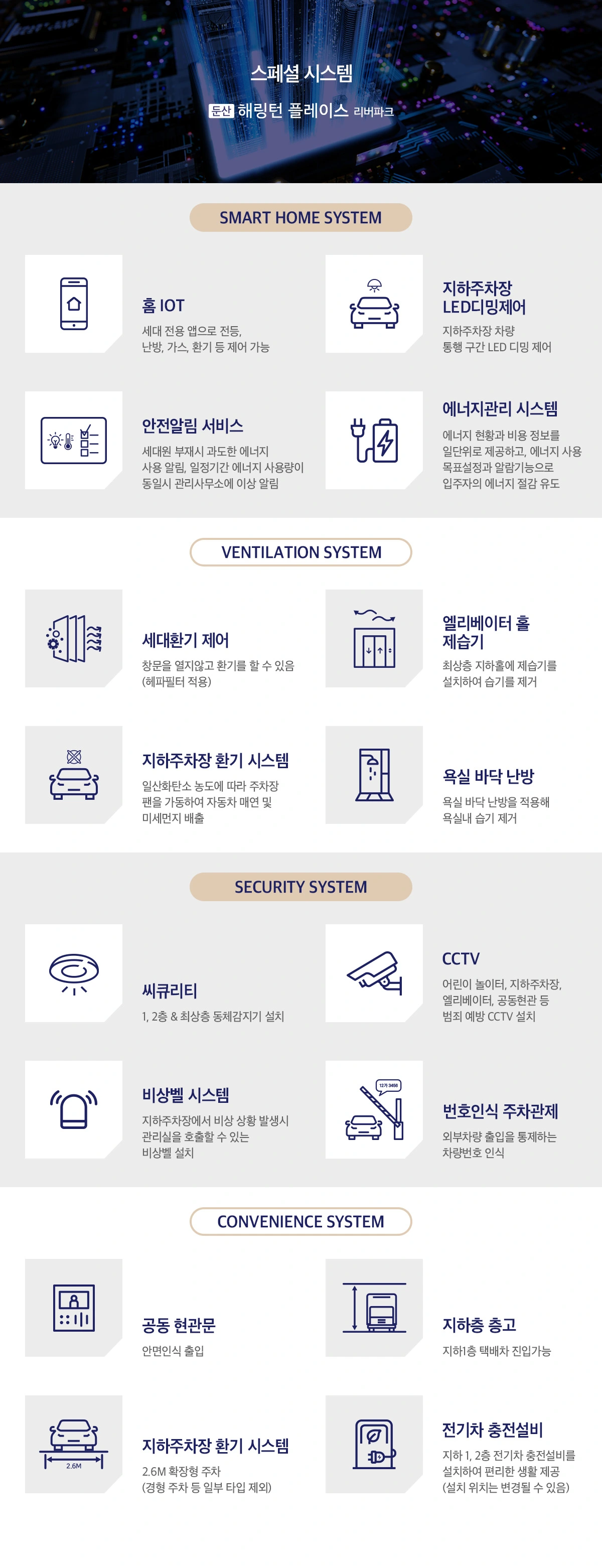 해링턴플레이스만의 스마트시스템